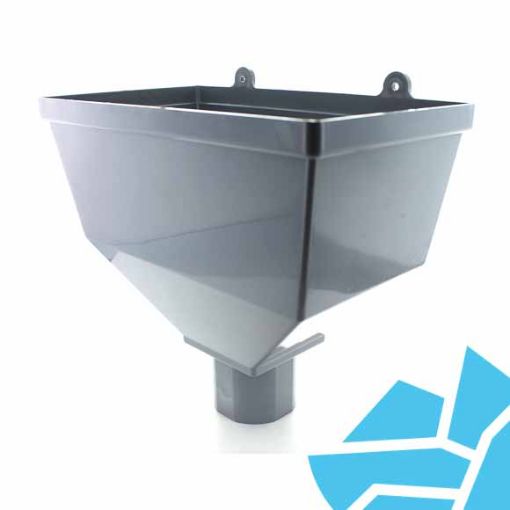 Picture of Hunter GR014 68mm Rainwater Hopper Head Grey (Reduced to Clear)