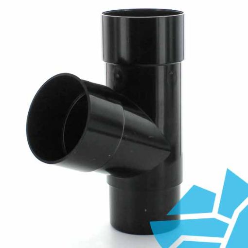 Picture of Hunter BR022 68mm Rainwater 112.5deg Pipe Branch Black (Reduced to Clear)