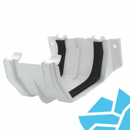 Picture of Hunter WR379 114mm Squareflo Joint Bracket White (Reduced to Clear)