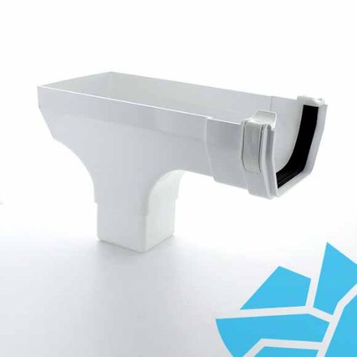 Picture of Hunter WR394 114mm Squareflo Stop End Outlet White (Reduced to Clear)