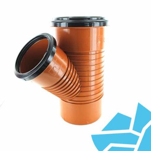 Picture of Hunter DS428 160mm Underground 45deg Triple Socket Junction