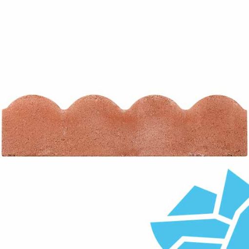 Picture of Bradstone Scalloped Edging 600x150x50mm Red