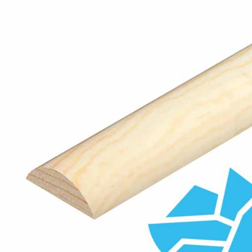 Picture of 6x21mm Half Round 2.4m Pine PEFC 