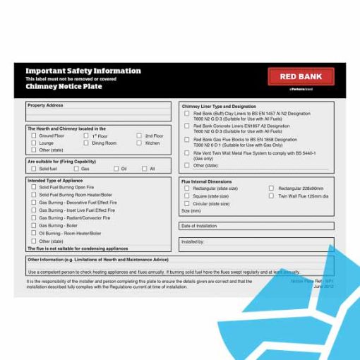 Picture of Redbank Notice Plate / Checklist Pack NP1