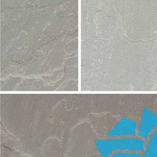 Picture of Bradstone Natural Sandstone 15.3m2 Patio Pk Silver Grey 