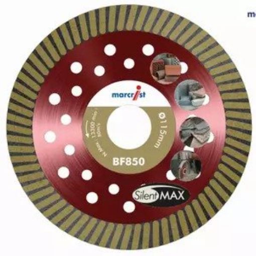 Picture of Marcrist BF850 SilentMAX Ultimate Turbo Diamond Blade 115x22.2mm