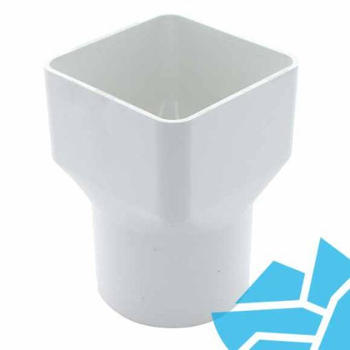 Picture of Hunter WR397 65mm Squareflo Square to Round Adaptor White (Reduced to Clear)