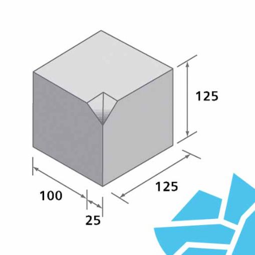 Picture of Charcon Small Kerb SK/B Int Angle Charcoal