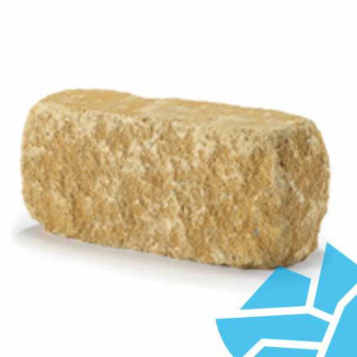 Picture of Bekstone Tumbled Buff Walling 229x102x215mm -  7.05m2/p (131pk)