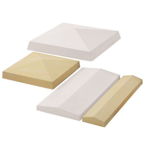 Picture of Stonemarket Double Coping 610x285mm White (Reduced to Clear)