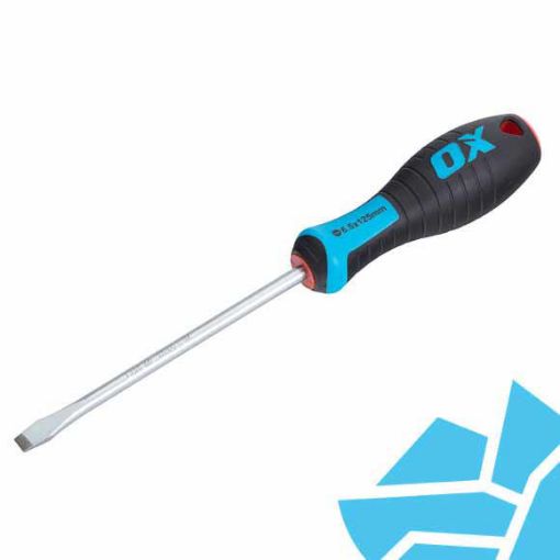 Picture of Ox Pro Slotted Flared Screwdriver 125 x 6.5mm (Reduced to Clear)