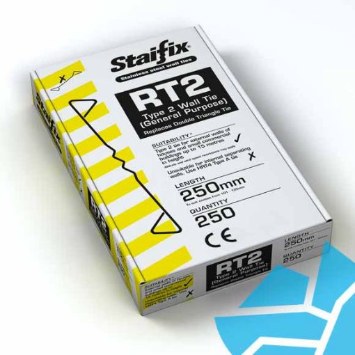 Picture of Staifix RT2 General Purpose Wall Ties 250mm (Box/250) Reduced to Clear