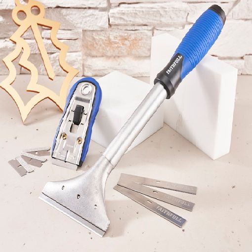 Picture of Faithfull Long Handled & Razor Blade Scrapers with Blades