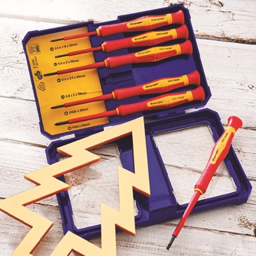 Picture of Faithfull 6 Piece Precision VDE Screwdriver Set