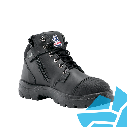 Picture of Parkes Zip Scuff S3 Safety Boots Black Size 11