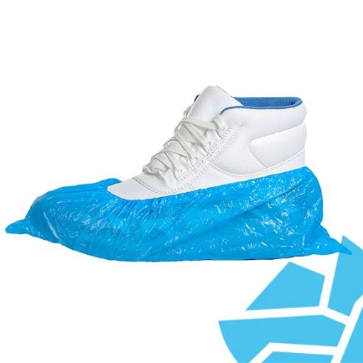 Picture of Portwest Disposable PE Overshoes Blue Pk100 (50 pairs)