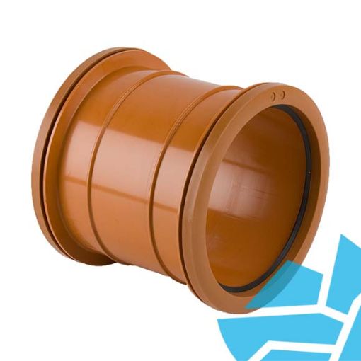 Picture of Underground 110mm B5001S Double Socket PVC Slip Coupler