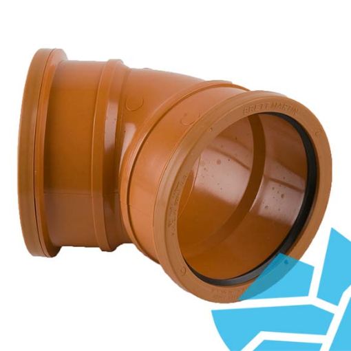Picture of Underground 110mm x 45° B4041 Double Socket Bend
