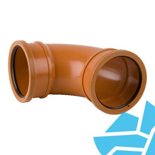 Picture of Underground 110mm x 87½° B4031 Double Socket Bend