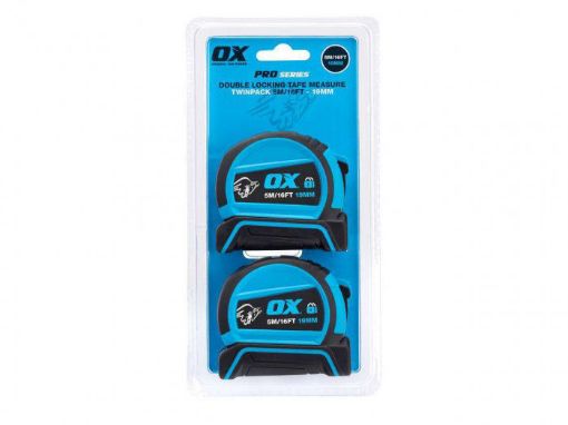 Picture of Ox Pro Dual Auto Lock Tape Twinpack 5m/16ft