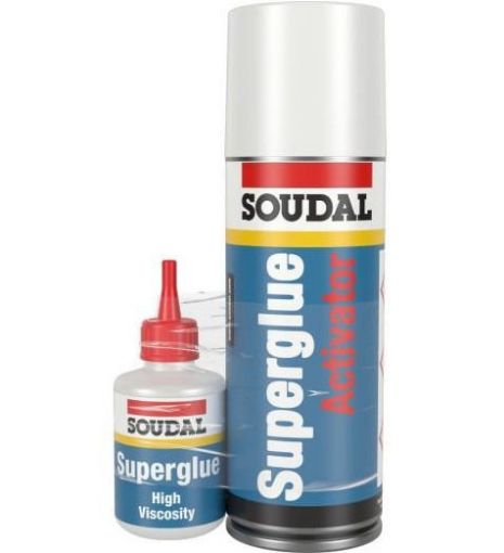 Picture of Soudal Superglue Mitre Kit 50g+200ml Clear