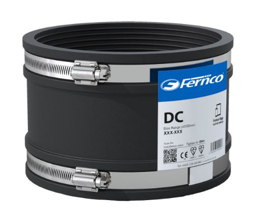 Picture of Fernco DC195 Drain Coupling 180mm Black