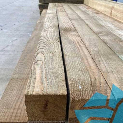 Picture of 100 x 100 x 2.4m Green Treated Timber Post