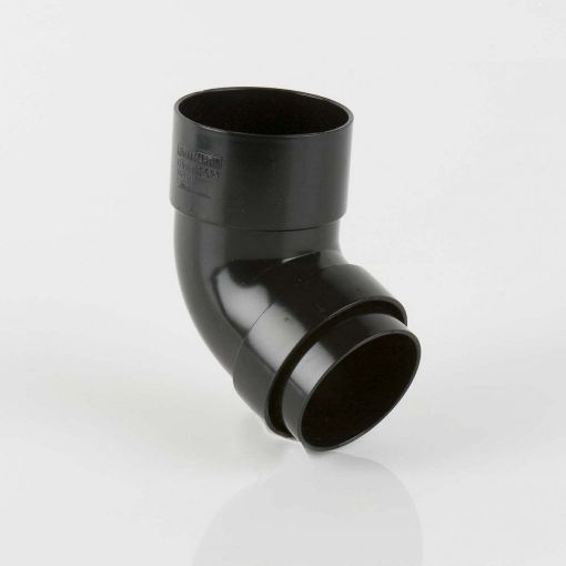 Picture of Round Downpipe 68mm BR209B 112½° Offset Bend Black