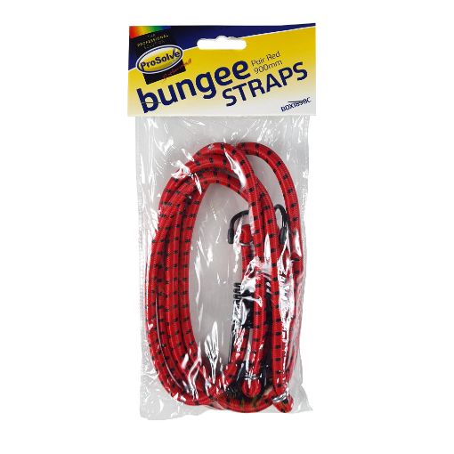 Picture of Prosolve 900mm Bungee Strap Red (pair)