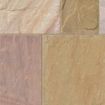 Picture of Natural Indian Sandstone Paving Slabs 20.93m2 Patio Pack Sahara Multi