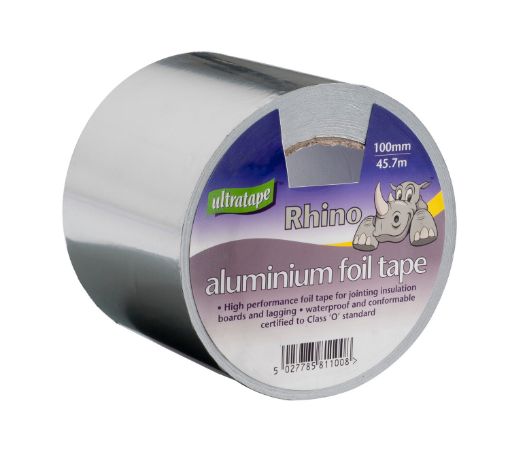 Picture of Rhino Aluminium Foil Tape 100mm x 45m
