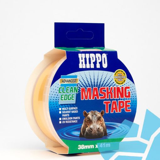 Picture of Hippo Clean-Edge Masking Tape Yellow 38mm x 41m