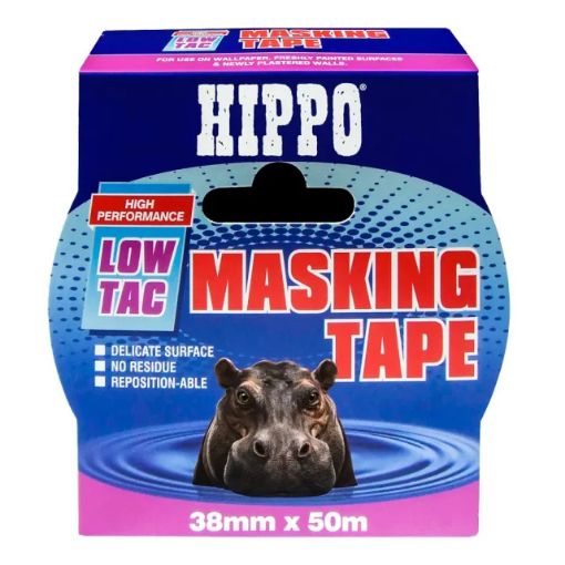 Picture of Hippo Lo-Tac Masking Tape 38mm x 50m
