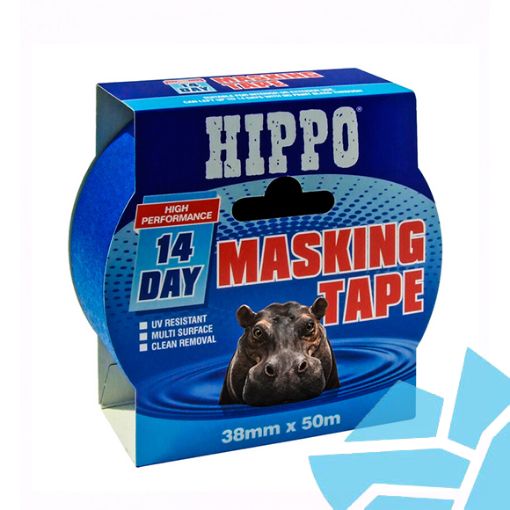 Picture of Hippo 14-Day Masking Tape Blue 38mm x 50m