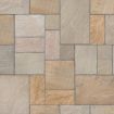 Picture of Natural Indian Sandstone Paving Slabs 20.93m2 Patio Pack Sahara Multi