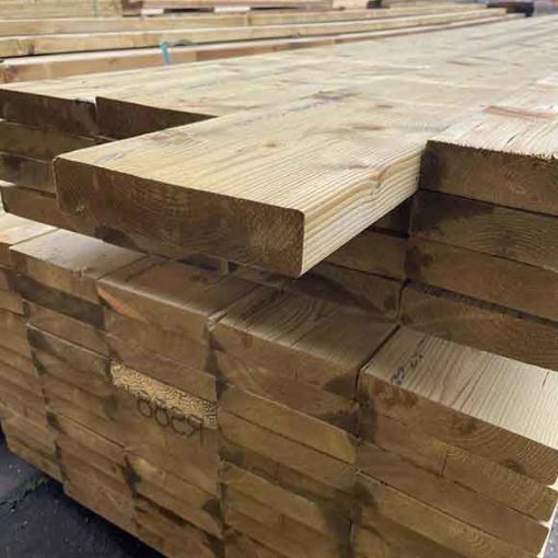 Picture of 47x225 Treated Green C24 Reg'd PEFC E.L.L - 6.0m