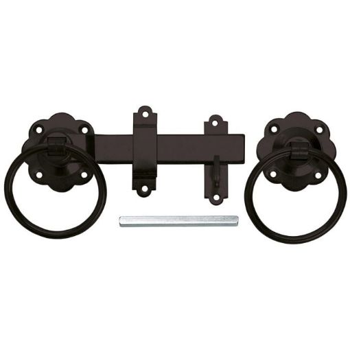 Picture of Plain Ring Handled Gate Latch 150mm Black