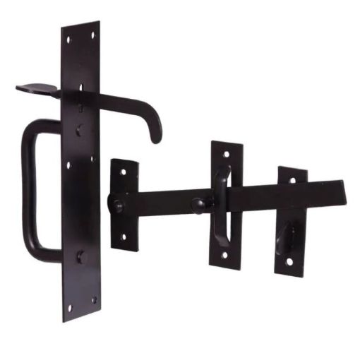 Picture of Perry Medium Suffolk Latch Long Thumb Black