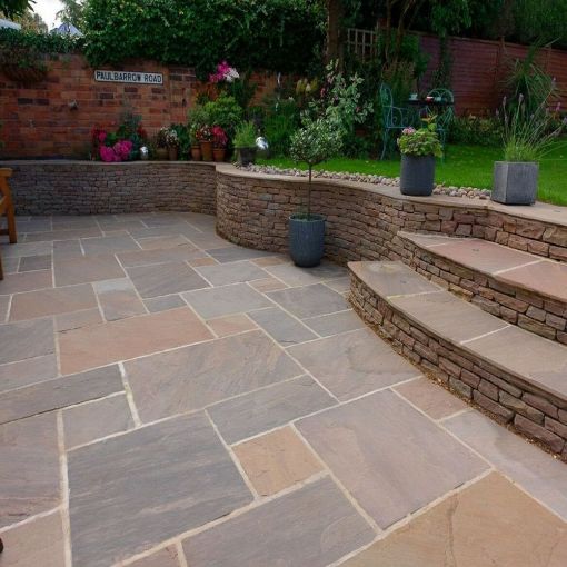 Picture of Natural Sandstone 600x600x18-20mm Raj Blend
