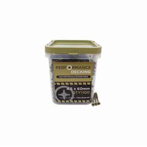 Picture of Samac 4.5x60mm Performance Decking Screws Tub1000