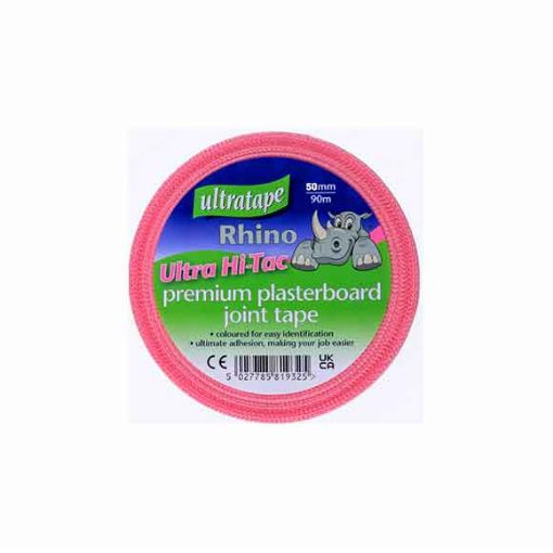 Picture of Rhino Hi-Tak Pink Scrim Tape 50mm x 90m