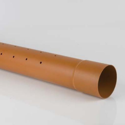 Picture of Underground 110mm x 6m B4023 Perforated Pipe