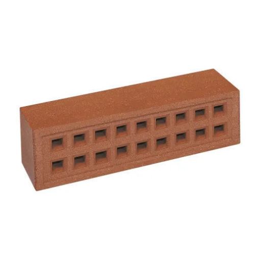 Picture of Red Square Hole Clay Air Brick 215x65mm