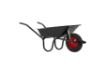 Picture of Camden Classic Black Wheelbarrow 85ltr Pneumatic Wheel