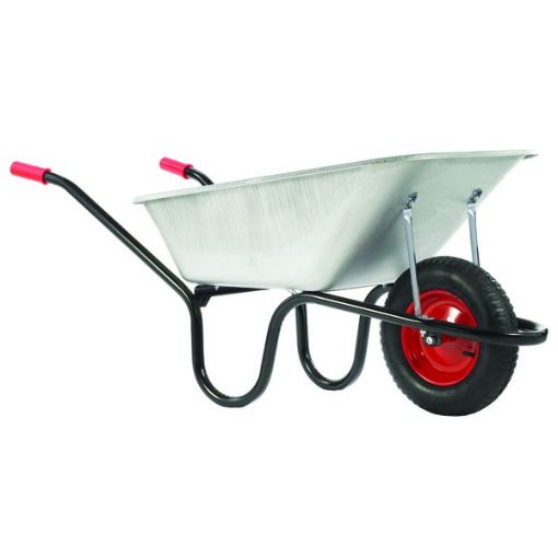 Picture of County Galv Wheelbarrow 120ltr Pneumatic Wheel