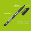 Picture of Tracer Permanent Construction Marker (Black) Pk2